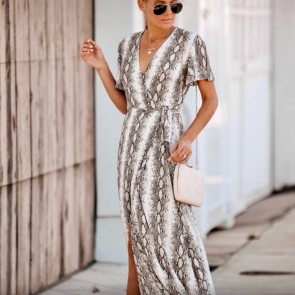 Snakeskin dress/coverup